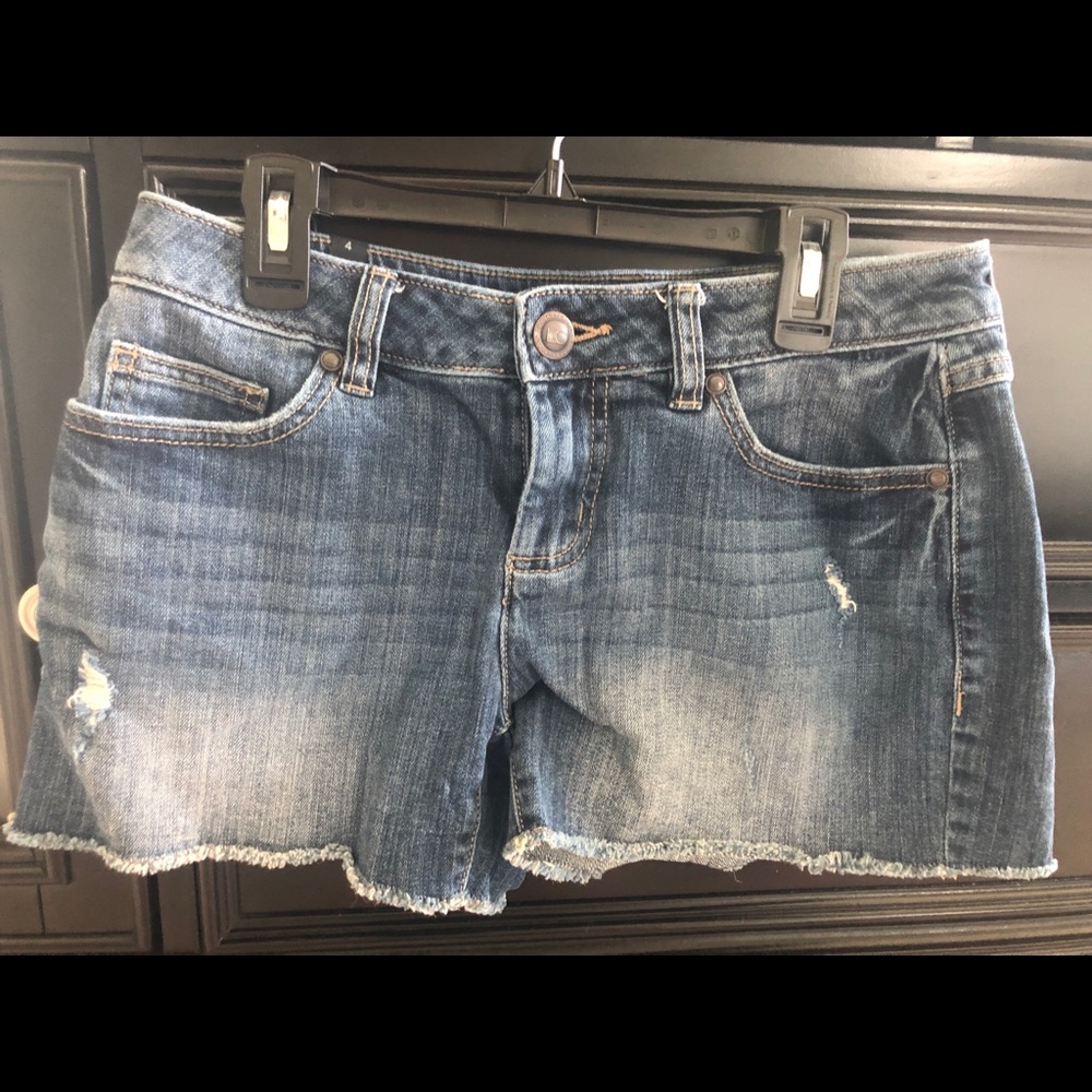 Lauren Conrad cutoff denim shorts